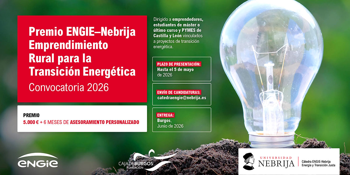 Premio ENGIE–Nebrija Emprendimiento para la Transición Energética - 2025/26